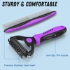 Docrok Pet Grooming Brush and Metal Comb Combo - Undercoat