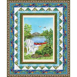 Henry Glass Fabrics Dockside Barb Tourtillotte Dockside Throw Size Quilt Kit