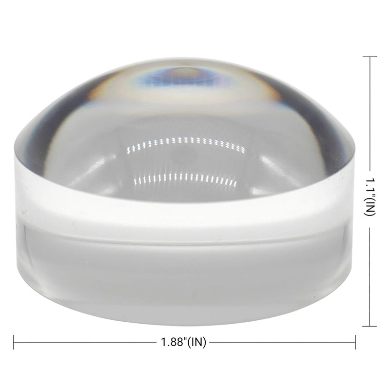 Sanung 8X Dome Magnifying Glass High Definition Round High Transparent