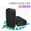 TalentCell 12V LiFePO4 Battery Pack LF4100, 2000 Cycles Rechargeable 12.8V