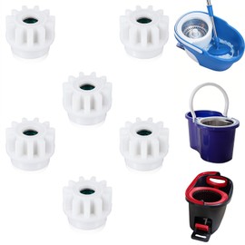6Pcs Spin Mop Replacement, Plastic Clutch Bearing Gear Sprockets Replacement, One Way Clutch Bearing Compatible with O-Cedar Vilida and More Rotation Mop