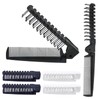 Qjaiune 6PCS Travel Foldable Brush Comb Portable Folding Comb, Anti-Static