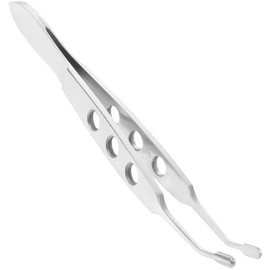 Healeved Meibomian Gland Expressor Meibomian Gland Eyelid Tweezers Professional Eyelid Forceps for Expression Durable Non Slip Grip Tool for Eye Care Stainless Steel