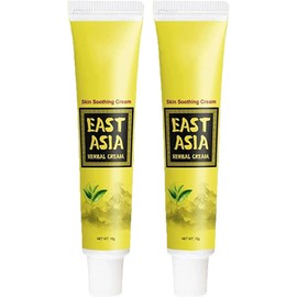 Herbal Cream, East Asian Natural Herbal Cream Set, Natural Moisturising Cream With Botanicals, Soothing Skin For Hydrating Improve Skin, Nourishing Formula for Soft Skin (2Pcs)