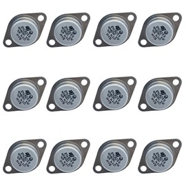 Zuide 12PCS 2N3055 Power Transistor 15A 100V 115W 2N3055 NPN Transistors for Medium Speed Switch Audio Power Amp