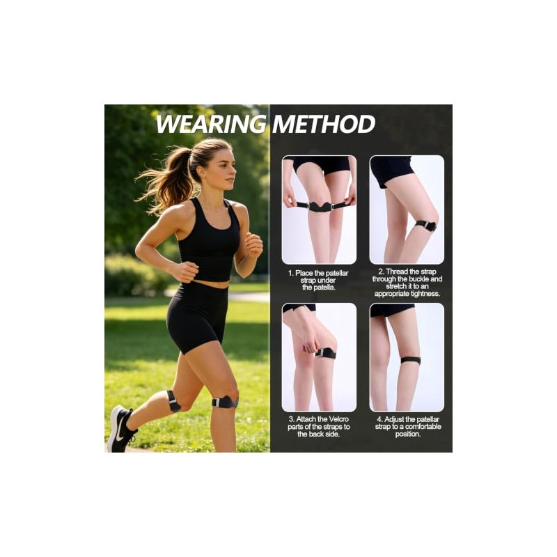 Stryde Precision Knee Strap, Patella Tendon Support, 3D Cushion