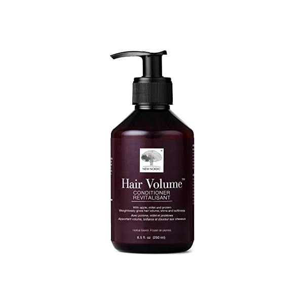 New Nordic Hair Volume Conditioner | A Creamy, Herbal Recipe to Weightlessly Hydrate, Volumize, Soften and Shine | Vegan & Formulated with Clean Ingredients I 8.5 Fl Oz