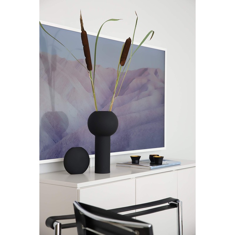Cooee Design HI-028-24-BK Vase Pastille Ceramic Handmade Diameter 15 cm