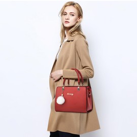 Xiaoyu Fashion Purses and Handbags for Women Ladies Small Crossbody bag Top Handle Satchel Shoulder Bags Totes (Wine Red)