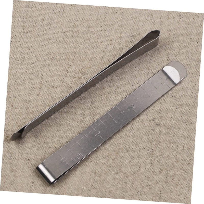 Gatuida 10 Pcs Hemming Clips for Sewing with Measurement Ruler