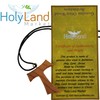 Holy Land Market Hand-Carved Olive Wood Tau Cross Necklace from
