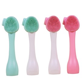 Outanaya 4pcs Facial Cleansing Brush Exfoliating Brush for Makeup Removal and Skin Care Compact and Design for