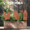 VERDOBA Meerkat Garden Decoration Rust - Iron Figures Set with