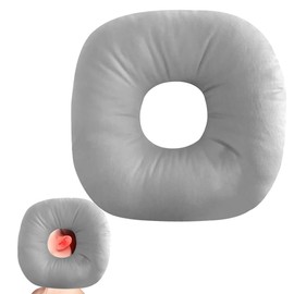 HIULLEN Piercing Pillow with Hole, Doughnut Cushion for Ear Pain, Piercing Cushion, Ear Cushion, Ear Pillow, Sleeping Ring for Side Sleepers, Ear Cushion Piercing for Ear Pain