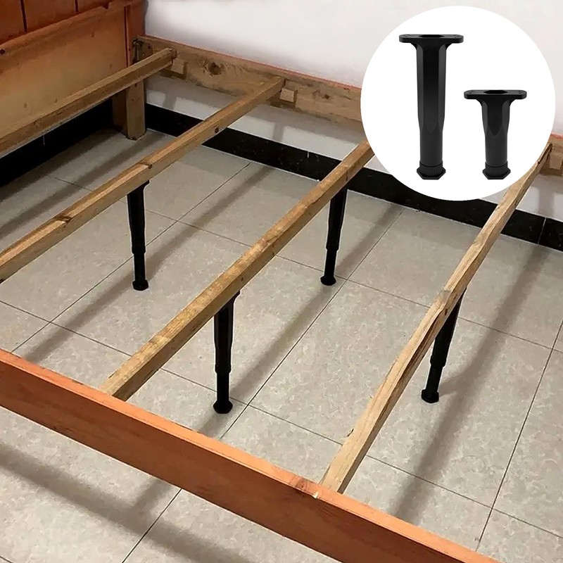 DDHOMIN 4 PCS Adjustable Plastic Support Legs for Bed Frames,