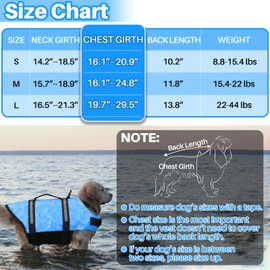 Neween Dog Life Jacket with Reflective Stripes, Adjustable Ripstop Pet Life Vest Lifesaver Preserver with Rescue Handle and High Flotation Swimsuit for Small Medium Large Dog, Blue, Small