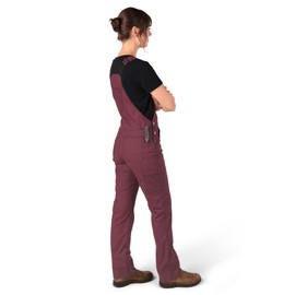 Dovetail Workwear Freshley Overalls for Women, 13 Pockets, Elderberry Ripstop, Size 8x32