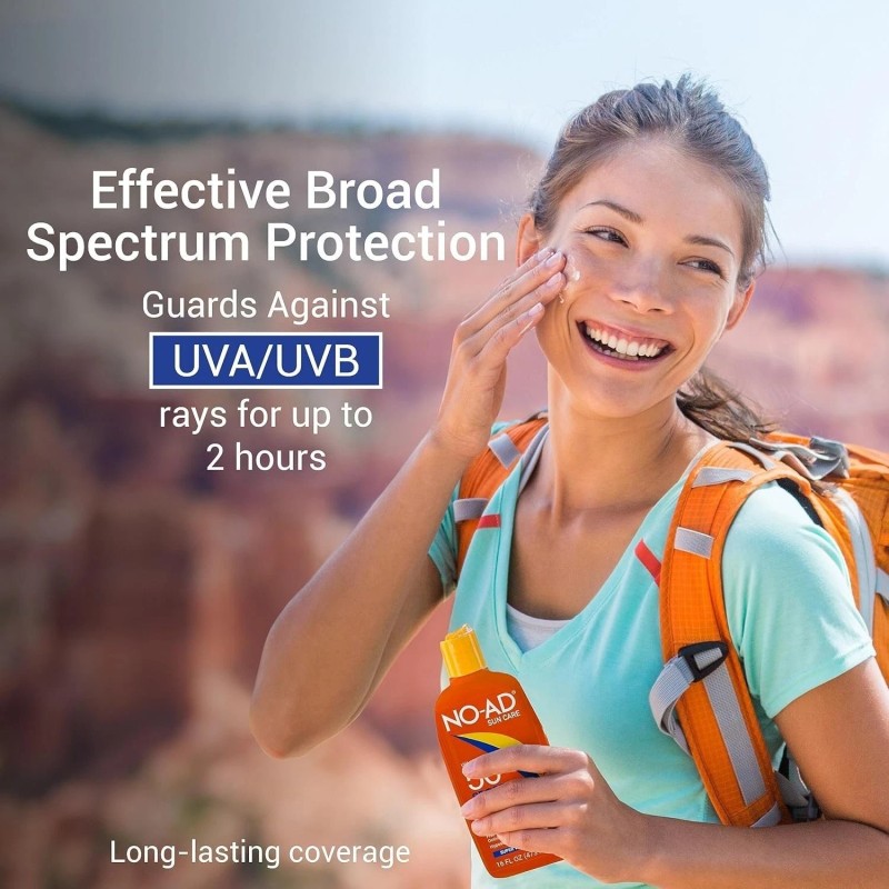 NO-AD Sport Sunscreen Lotion, SPF 50 | Broad Spectrum UVA/UVB
