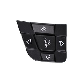 Front Left Steering Wheel Control Switch Button Cover Car Steering Wheel Switch Button Cover Trim Compatible with Land Rover Discovery Sport 2015-2019 LR095537 LR095540