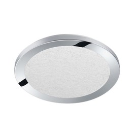 Trio Leuchten Ceiling Lamp, Metal, 15 W, Chrome, 26 x 26 x 3 cm