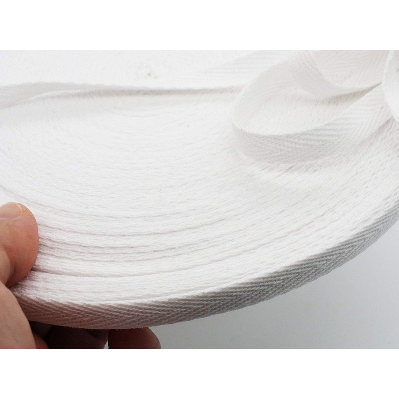 TSUKURIRO Twill Tape, Off-White, Cotton, DIY, Handmade Parts, Handicrafts (Width