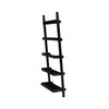 International Concepts 5 Tier Leaning Shelf, Black