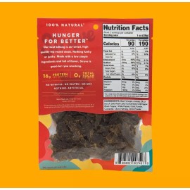 Stryve BILTONG Spicy Peri Peri 100% All Natural Beef W/ 16g Protein Steak Jerkey