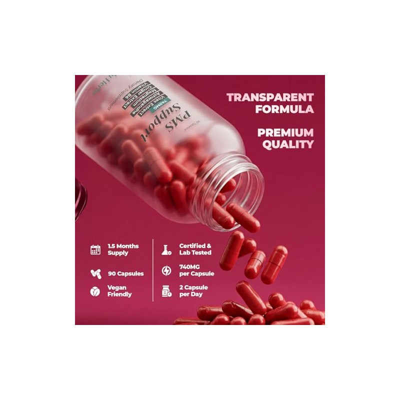 PMS Support | Vitex Chasteberry + Ashwagandha + Magnesium +