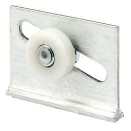 Prime-Line MP6013 Tub Enclosure Roller and Bracket, 3/4 In. Diameter, Extruded Aluminum (2 Pack)
