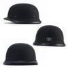 Black Half Helmet, Motorcycle Half Helmet, Retro German Style Helmet,