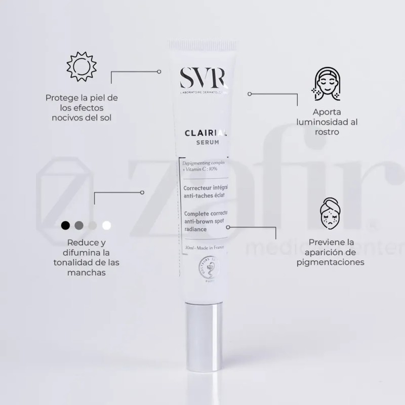 Serum Antimanchas SVR Clairial 30ml Noche Rostro Piel Sensible