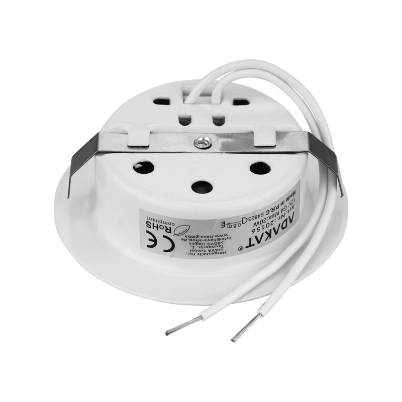 ADAKAT Pack of 5 Full Metal Recessed Spotlights G4 12