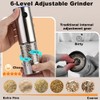SYTRANREIN Rechargeable Electric Salt and Pepper Grinder Set, Premium Stainless
