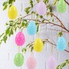Pack of 24 Plastic Easter Eggs, Easter Eggs for Hanging,