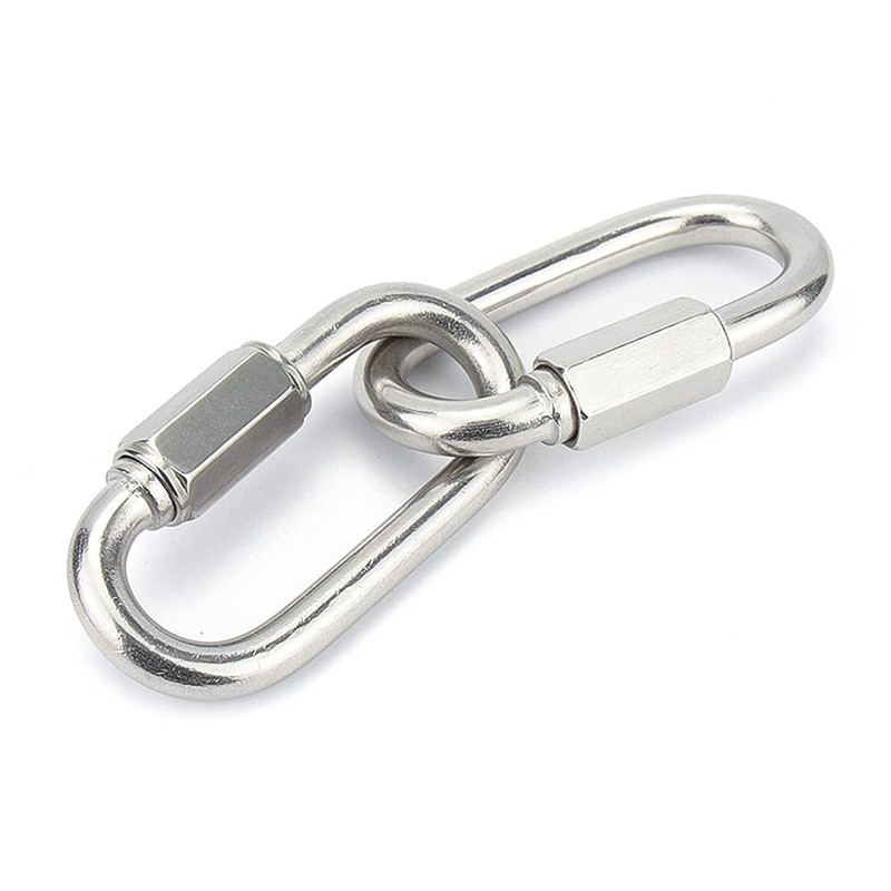 BuxiuGK 4Pcs Quick M6 Chain Links,304 Stainless Steel Heavy Duty