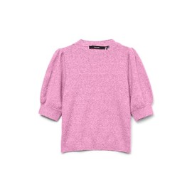 VERO MODA Women's Vmdoffy 2/4 O-Neck Pullover Ga Noos, Bonbon, L
