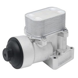 ZUDKSUY 03L115389H Upgraded Aluminum Oil Filter Housing Assembly Oil Cooler Compatible with Passat Volkswagen Amarok 2.0L 2012-2014 A3 Q3 2.0L 2012-2014, Replaces 03L115389B 03L115389C 03L115389G