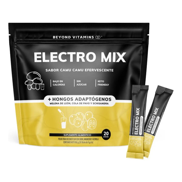 Electrolitos Con Hongos Adaptogenos en Polvo - Nootropico - Energetizante