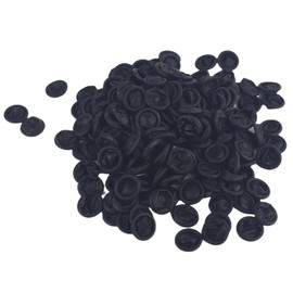 Geestone Latex Finger Cots Disposable Fingertips Protective Finger Cots for Electronic Repair, Handmade, Industrial Apply (Black, 200pcs)