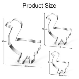 Martin's Goose Cookie Cutter, Cookie Cutter, Goose Cookie Cutter, Children's Stainless Steel Cookie Cutter, Animal Cookie Cutter, Christmas, Saint Martin, Pack of 3