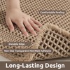 AMOAMI Waffle Bath-Mat, Absorbent Bath Mats for Bathroom Non Slip,
