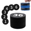 Black Carpet Spots Markers for Classroom - ForTomorrow 36 Pcs