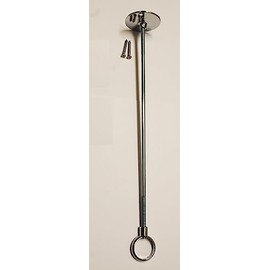 Shower Curtain Rod Ceiling Support (Polished Chrome) Choose from 12" to 36" (24)