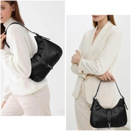 Crescent Shoulder Bag Purses For Women Half Moon Faux Leather Handbag Designer Underarm Hobo Bag Soft Travel