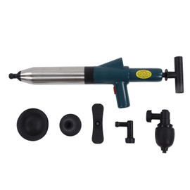 Drain Auger Air Drain Blaster Air Drain Unblocker, Stainless Steel Air Drain Unblocker, High Pressure Drain Blaster Plunger Pipe Unclogging Tool for Bathroom Kitchen, Drain Augers