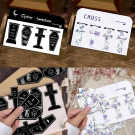 Lumbor37 Marcadores Magnéticos 8P, Marcapáginas de Libros, Un Estilo Que Combina La Estética Oscura y La Frescura Floral, Ideal para Marcar Páginas de Libros, Cuadernos y Revistas