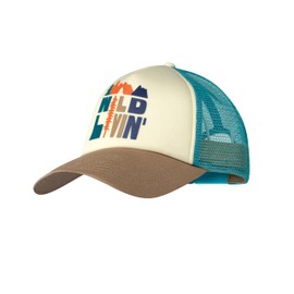 BUFF Unisex Trucker Cap, Bleu Scen, L