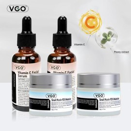AOLG VGO Vitamin C Facial soothing Serum Essence 30ml anti wrinkle Skin care cream Daily Gentle Facial Wash Cleansing Comfort For Skin And  Snail Mucin 92% moisturizing lotion Repair skincare collagen brighten Hyaluronic hydrate faceserums - Specificatio