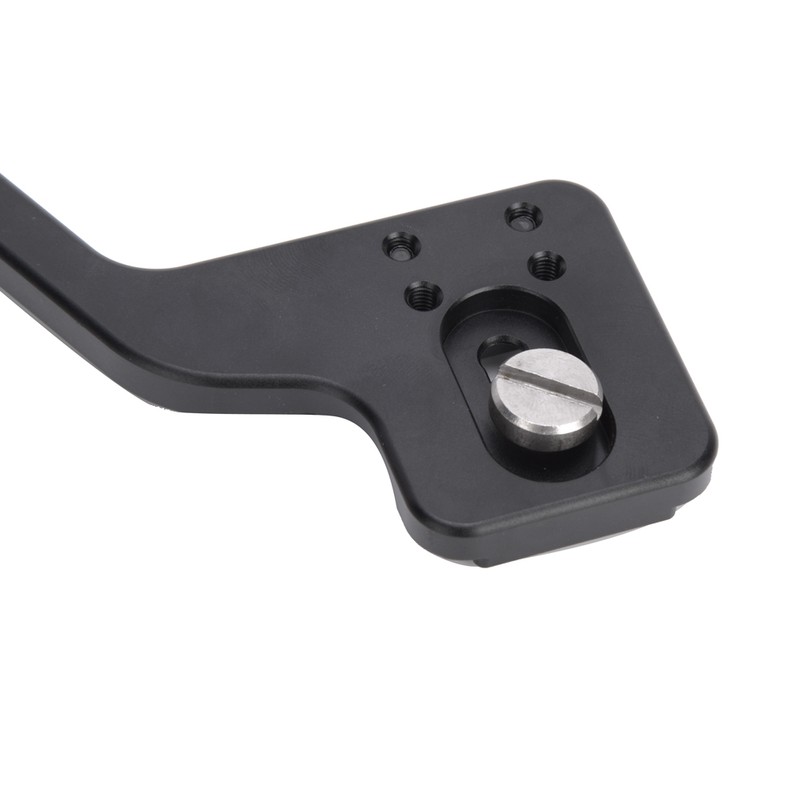 Aluminium Alloy Camera Flashlight Tripod Bracket with Dual 1/4in Screw