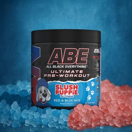 Applied Nutrition ABE Pre Workout - All Black Everything Pre Workout Powder, Energy & Physical Performance with Citrulline, Creatine, Beta Alanine (375g - 30 Servings) (Slush Puppie)